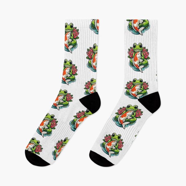 Item preview, Frog and Koi Harmony designed and sold by Delemore Art.