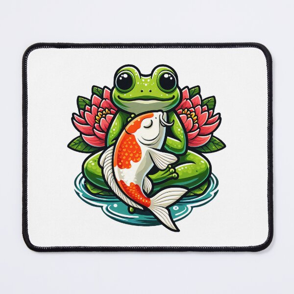 Item preview, Frog and Koi Harmony designed and sold by Delemore Art.