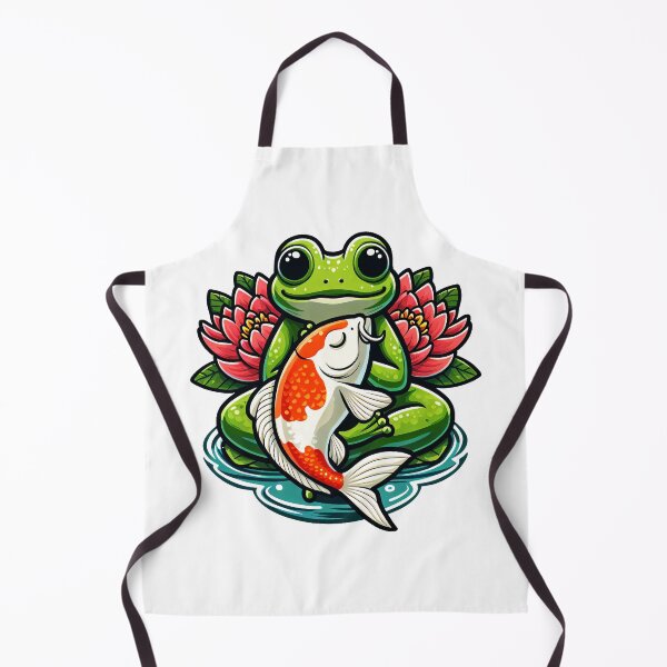 Item preview, Frog and Koi Harmony designed and sold by Delemore Art.