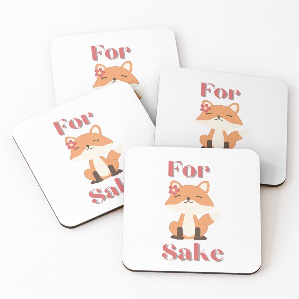 Item preview, For Fox Sake (FFS) - Cute Fox Pun designed and sold by Teribelle.