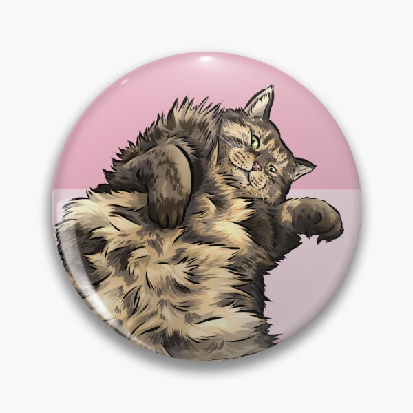 Item preview, Chubby Tabby Cat | Rub my Belly Peasant designed and sold by shirinsart.
