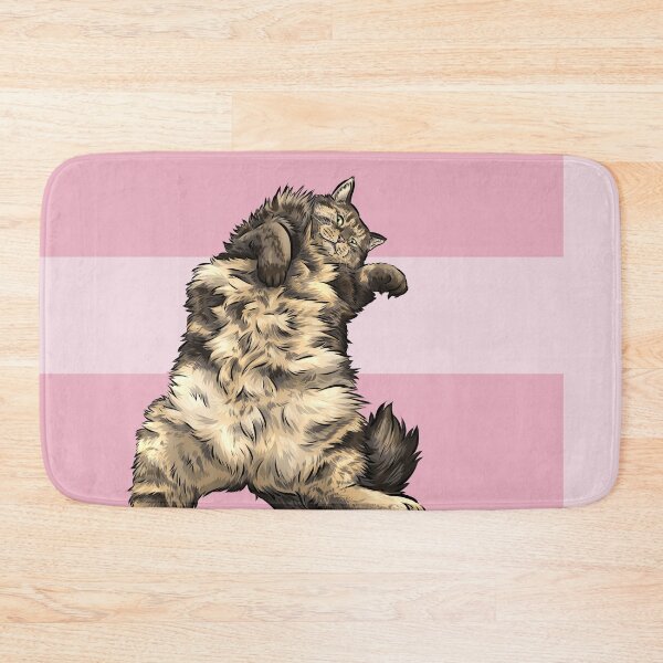 Item preview, Chubby Tabby Cat | Rub my Belly Peasant designed and sold by shirinsart.