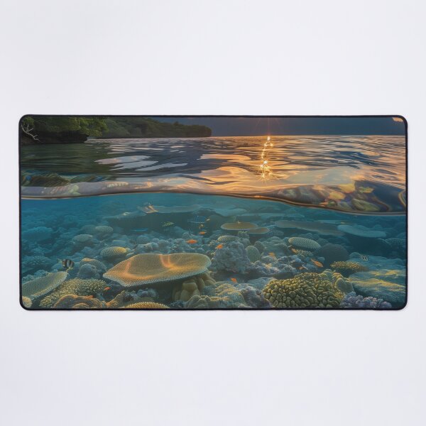 Item preview, Coral Reef at Sunset Split View designed and sold by palmyst.