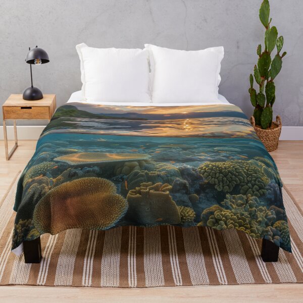 Item preview, Coral Reef at Sunset Split View designed and sold by palmyst.