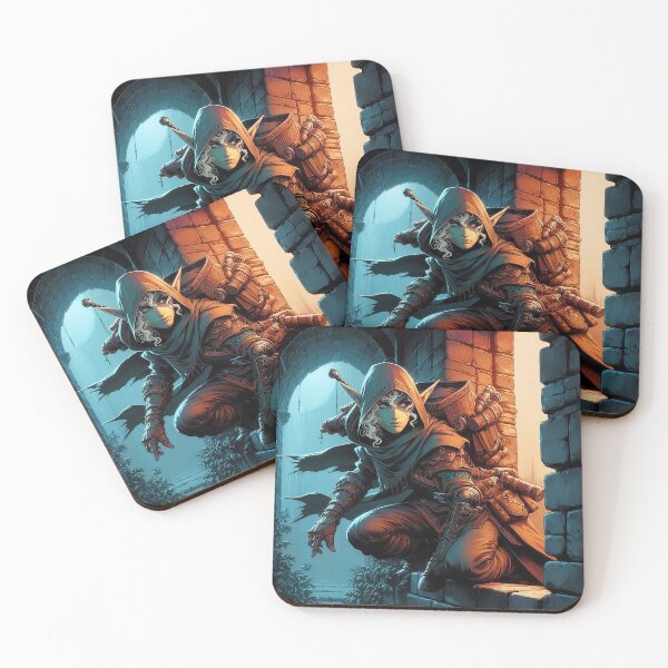 Item preview, Elven rogue sneaking in the city designed and sold by BlueGnome.