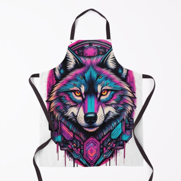 Item preview, Neon Cyberpunk Wolf designed and sold by Mehgan-Ashcroft.
