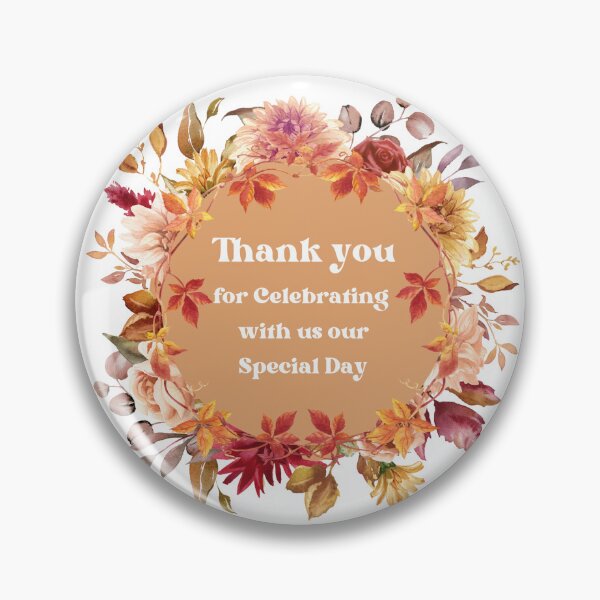Item preview, thank you retro script autumn wedding designed and sold by mariana83.