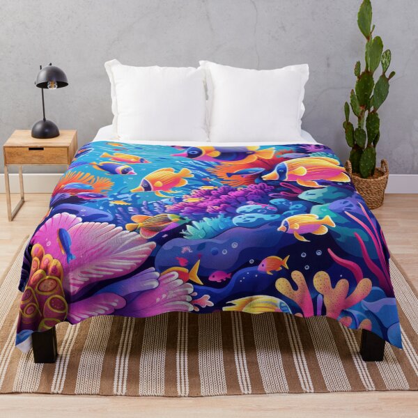 Item preview, Vibrant Coral Reef Fish designed and sold by palmyst.