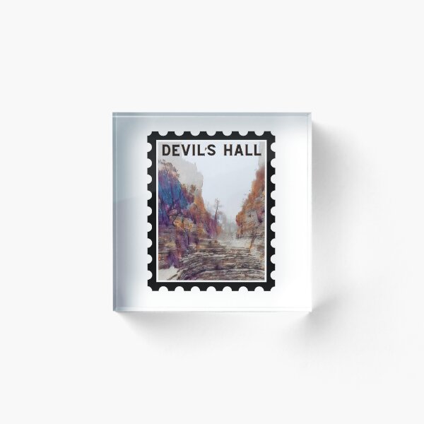 Item preview, Devil's Hall (Stamp) designed and sold by Leisha Dawn.