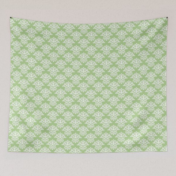 Item preview, Seamless Damask Pattern Green #8 designed and sold by MadeInR.