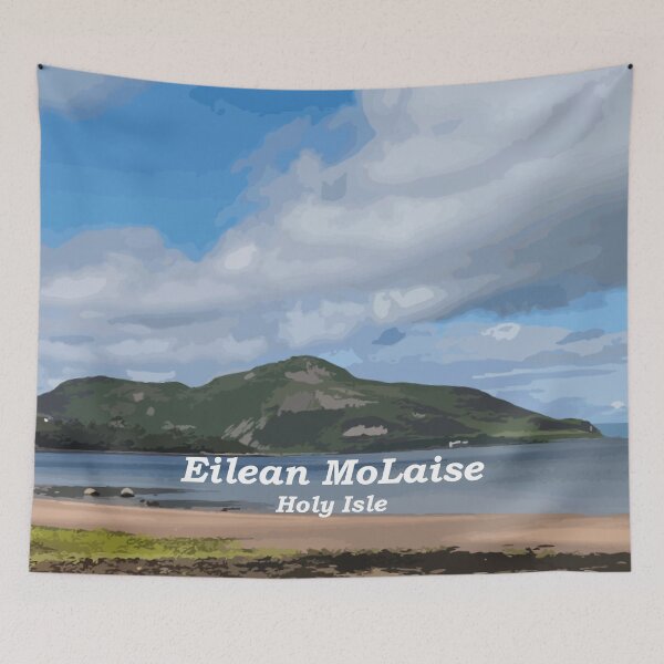 Item preview, Eilean MoLaise - Scottish Gaelic (Gàidhlig) with translation - Holy Isle designed and sold by Mamaidh Made.