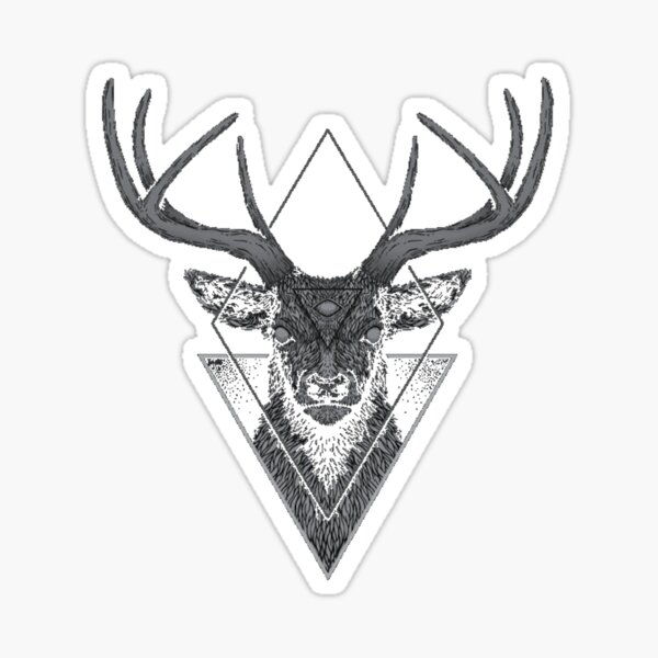 Dark Deer Sticker