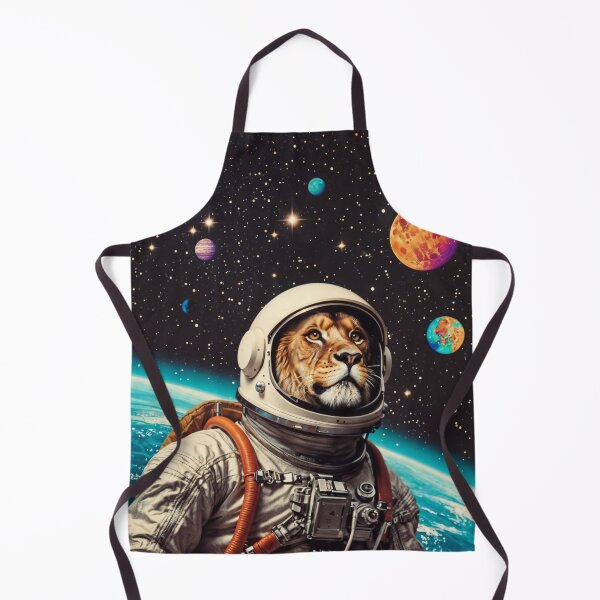 Item preview, Lion wearing an astronaut suit in space designed and sold by CreativPurpose.