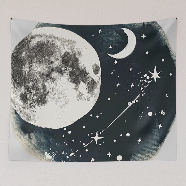 Item preview, Dreamy Moon and Stars designed and sold by Digital-Lys.