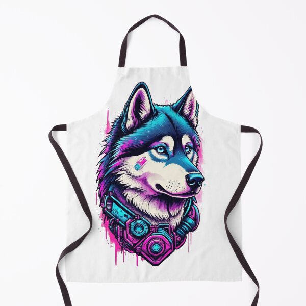Item preview, Neon Cyberpunk Husky designed and sold by Mehgan-Ashcroft.