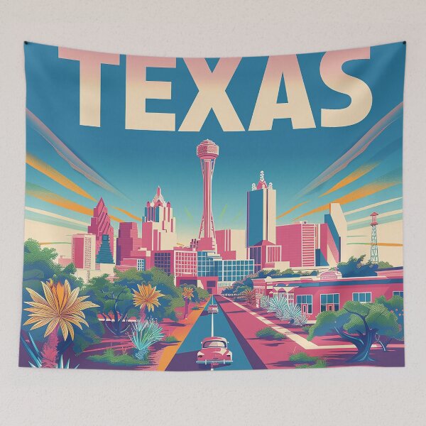 Item preview, Texas City Art designed and sold by nomiraclehere.
