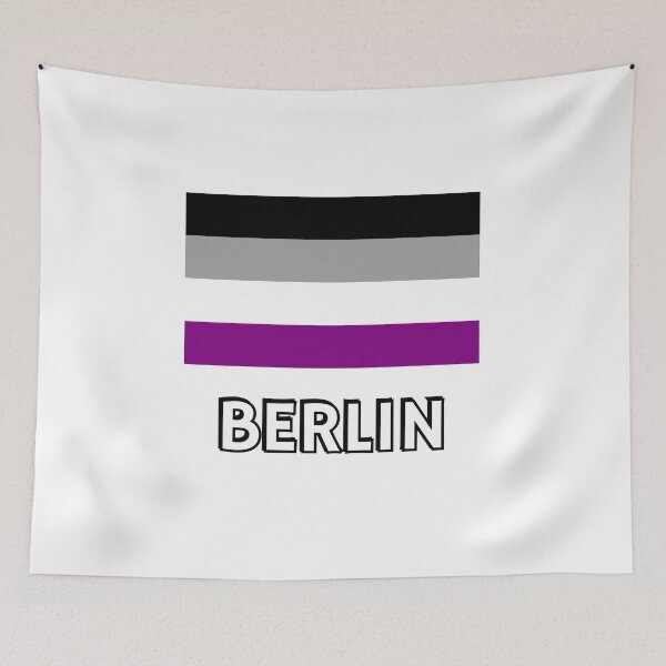 Item preview, Asexuality Pride Flag Berlin designed and sold by Inspirationmotivation.