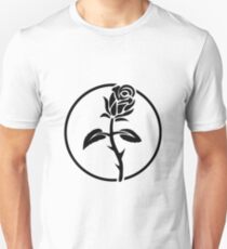 Black Rose of Solidarity. Anarchists Rose. Unisex T-Shirt
