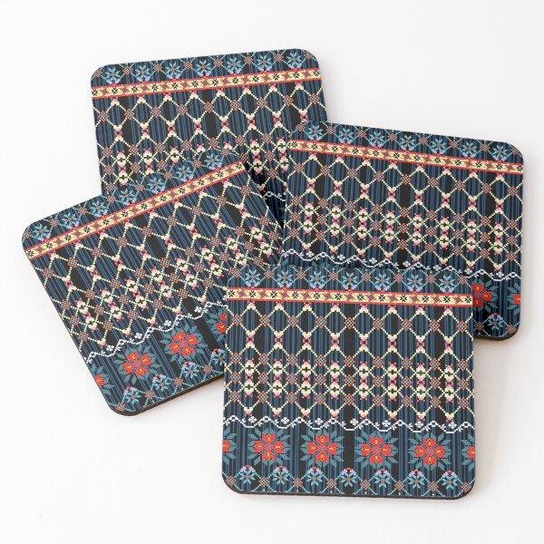 Item preview, Vintage pixel seamless floral pattern. designed and sold by Chattakan.