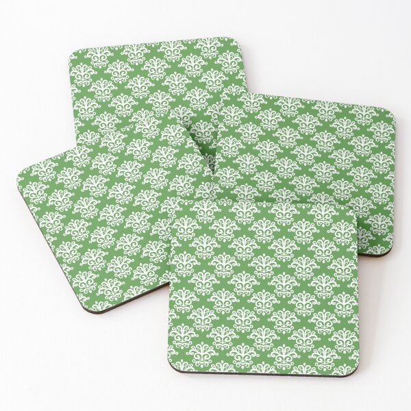 Item preview, Seamless Damask Pattern Green #12 designed and sold by MadeInR.