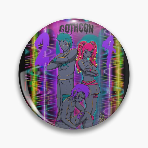 Item preview, Engage The Cyber Goth Future, GothCon 2024 designed and sold by ZombieCheshire.