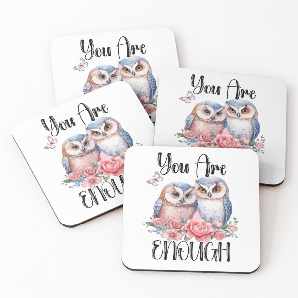 Item preview, You Are Enough (Owls) designed and sold by Shannon Rogers.