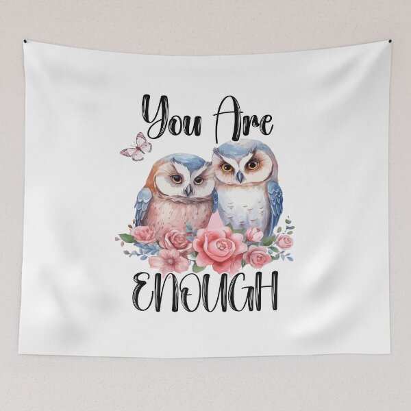 Item preview, You Are Enough (Owls) designed and sold by Shannon Rogers.