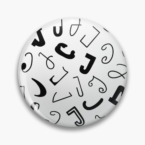 Item preview, Hand drawn Letter J pattern designed and sold by AusraB.