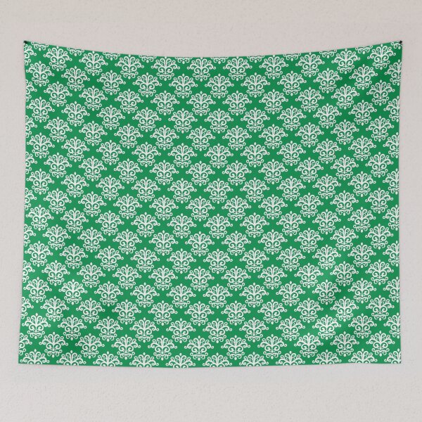 Item preview, Seamless Damask Pattern Green #15 designed and sold by MadeInR.