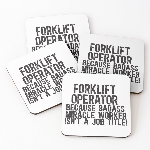 Item preview, Forklift Operator Because Badass Miracle Worker Is Not A Job Title designed and sold by TeesYouWant.