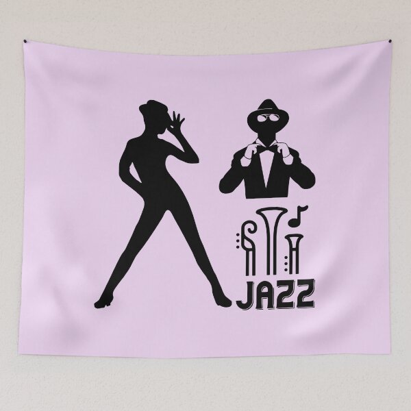 Item preview, Jazz silhouette designed and sold by MugsAndDuds.