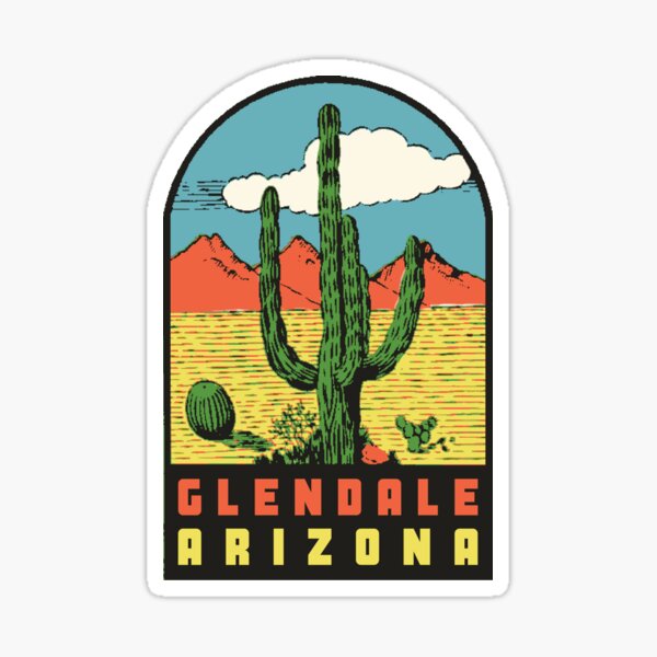 Item preview, Glendale Arizona Vintage Style Decal designed and sold by zsonn.