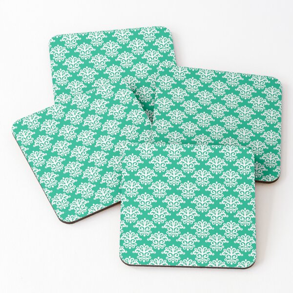 Item preview, Seamless Damask Pattern Turquoise #1 designed and sold by MadeInR.