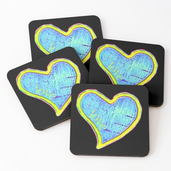 Item preview, Loveheart yellow and blue designed and sold by FlossOrFi.