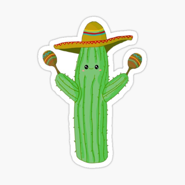 Happy Cactus Sticker