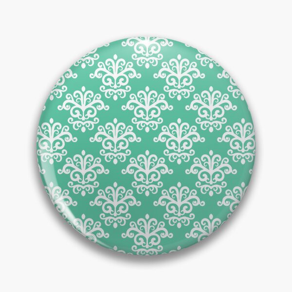 Item preview, Seamless Damask Pattern Turquoise #2 designed and sold by MadeInR.