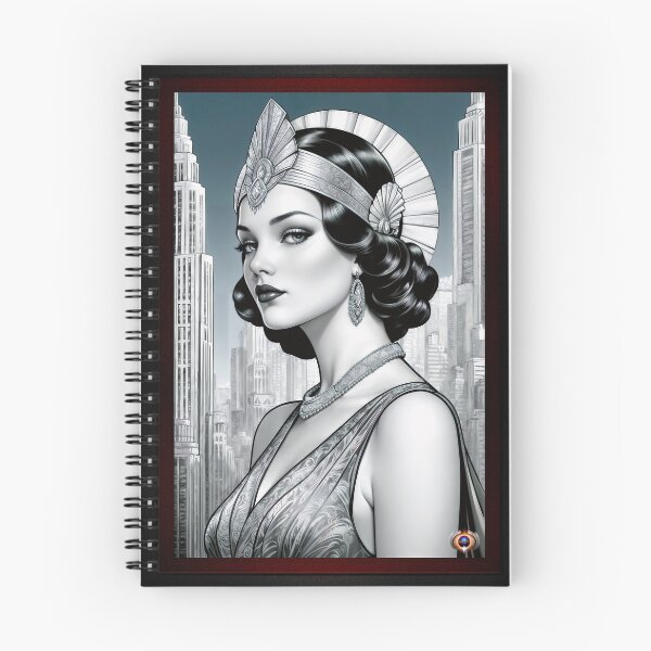 Item preview, Stunning Illustration Of A Vintage Glamour And Elegant Art Deco Female Alluring AI Concept Art by Xzendor7 designed and sold by Xzendor7 Digital Art Creations.