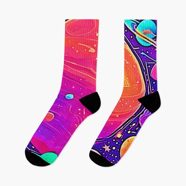 Item preview, Ethereal Cosmos: Cartoon Glow  designed and sold by Health And Fitness Posts e-Store.