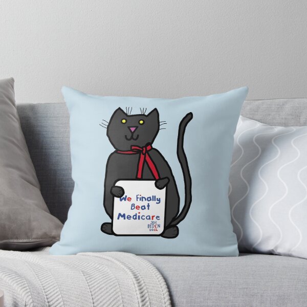 Item preview, Cat with We Finally Beat Medicare Joe Biden 2024 Sign designed and sold by ellenhenry.