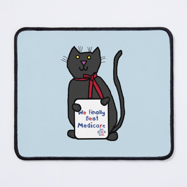 Item preview, Cat with We Finally Beat Medicare Joe Biden 2024 Sign designed and sold by ellenhenry.
