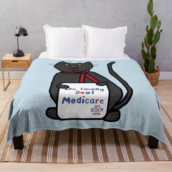 Item preview, Cat with We Finally Beat Medicare Joe Biden 2024 Sign designed and sold by ellenhenry.