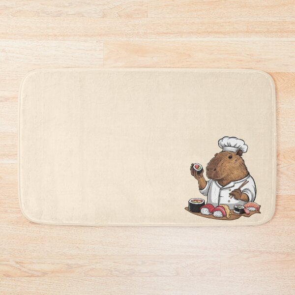 Item preview, Capybara Sushi Master - Funny Capybara designed and sold by canvadreamer444.