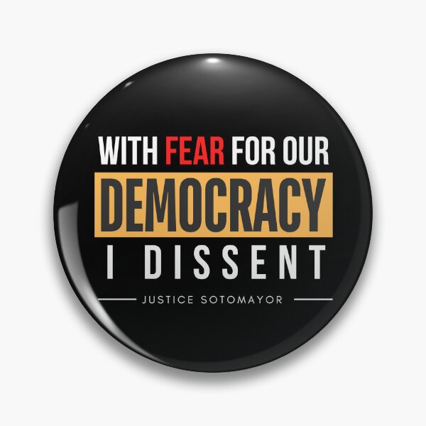Item preview, With Fear For Our Democracy, I Dissent designed and sold by DesiBoli.