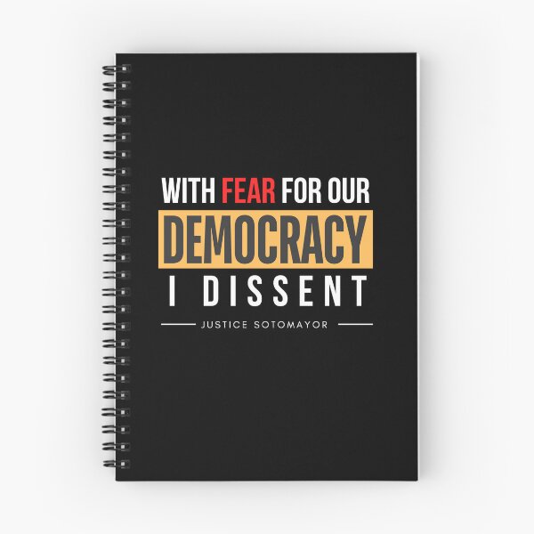 Item preview, With Fear For Our Democracy, I Dissent designed and sold by DesiBoli.