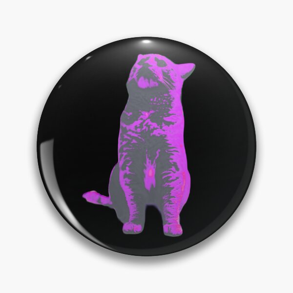 Item preview, Retro curious kitty pink designed and sold by FlossOrFi.