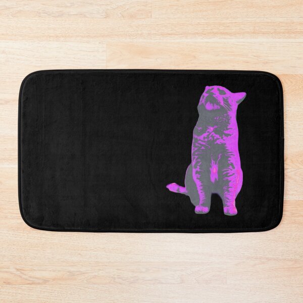 Item preview, Retro curious kitty pink designed and sold by FlossOrFi.