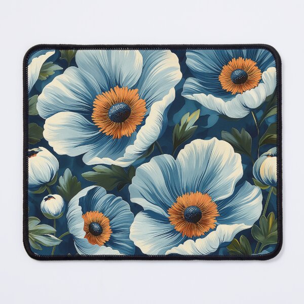 Item preview, Blue Whimsical Poppies designed and sold by ffatts.