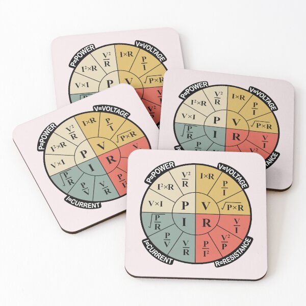 Item preview, Ohm's Law Formula Wheel Sticker Chart for Electricians and Electrical Engineering Students and Physics Students designed and sold by Science Engineering Gifts.