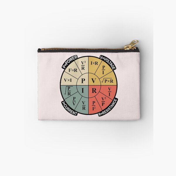 Item preview, Ohm's Law Formula Wheel Sticker Chart for Electricians and Electrical Engineering Students and Physics Students designed and sold by Science Engineering Gifts.