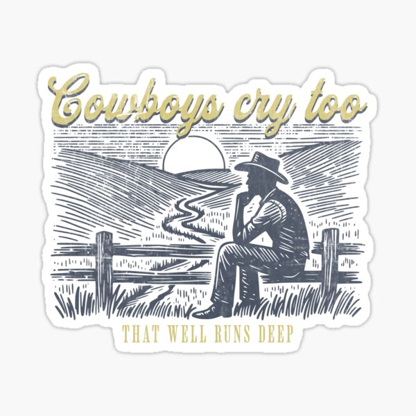 Item preview, Cowboys Cry Too designed and sold by doodle189.